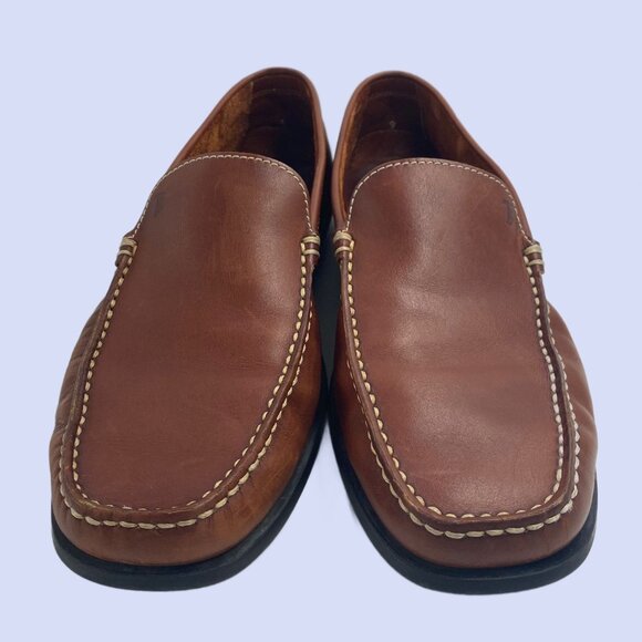 Tod's Leather Loafers in Brown - Size 9 - Coffee-Rich Gentleman’s Foot Yacht - Picture 1 of 10